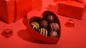 Heart Shaped Chocolate Box Wallpaper