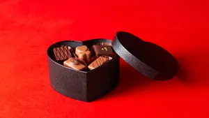 Heart Shaped Chocolate Box Wallpaper