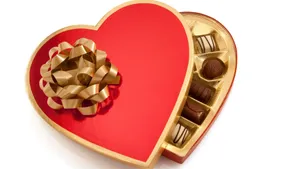 Heart Shaped Chocolate Box Wallpaper