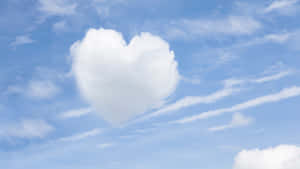 Heart Shaped Cloud In Sky Wallpaper
