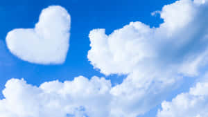 Heart Shaped Clouds Wallpaper
