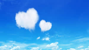 Heart Shaped Clouds Wallpaper