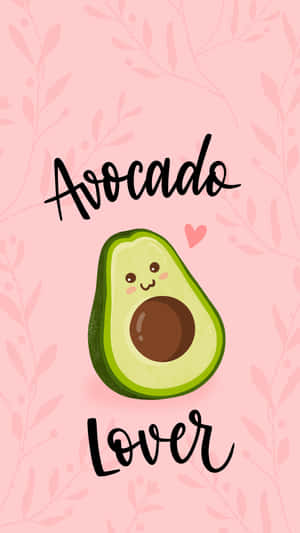 Heart With Avocado Iphone Wallpaper