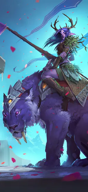 Hearthstone Phone Darnassus Aspirant Wallpaper