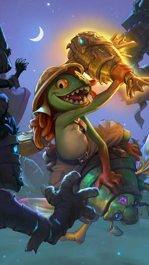 Hearthstone Phone Sir Finley Mrrgglton Riding Bug Wallpaper