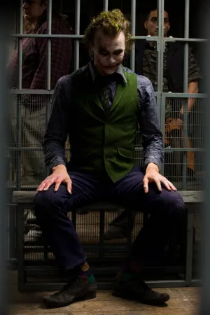 Heath Ledger Joker Prison Scene Wallpaper