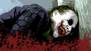 Heath Ledger's Memorable Portrayal Of The Joker In The Dark Knight Wallpaper