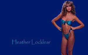 Heather Locklear Blue Bikini Wallpaper