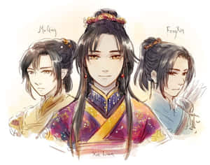 Heaven Officials Blessing Character Sketch Wallpaper