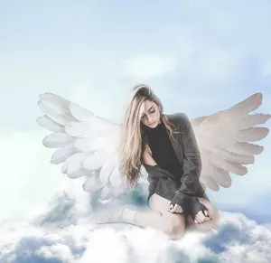 Heavenly Angels In Modern Outfit Wallpaper