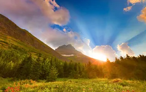 Heavens And Clouds In Morning Glory Wallpaper