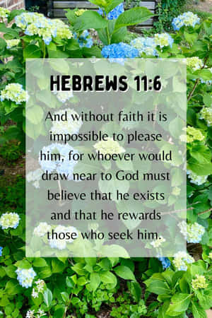 Hebrews116 Faith Bible Verse Wallpaper