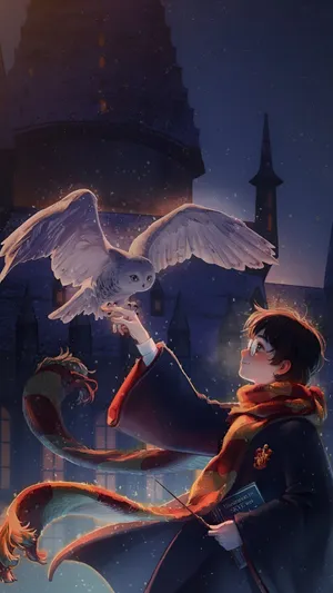 Hedwig And Harrys Bond Wallpaper