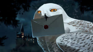 Hedwig Delivering Hogwarts Letter Wallpaper