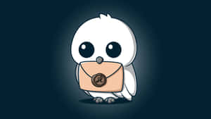 Hedwig Owl With Letter Wallpaper