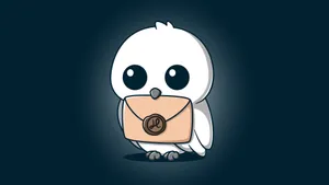 Hedwig Owl With Letter Wallpaper