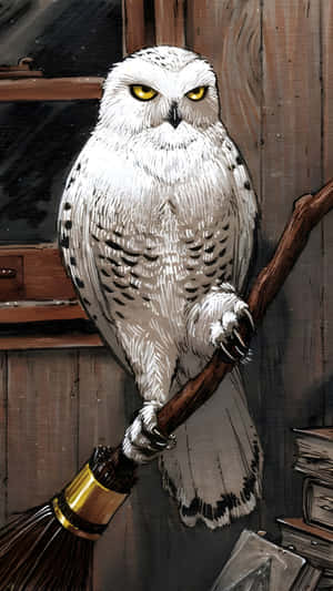 Hedwig The Loyal Snowy Owl Wallpaper