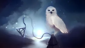 Hedwig The Magical Owl Wallpaper
