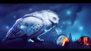 Hedwig The Magical Owl Wallpaper