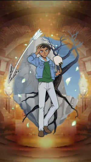 Heiji Hattori With A Captive Look Wallpaper