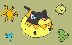 Heliolisk Unleashing Power In The Pokemon Universe Wallpaper