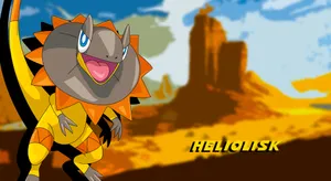 Heliolisk With Desert Wallpaper