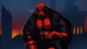 Hellboy_ Dusk_ Vigilance Wallpaper
