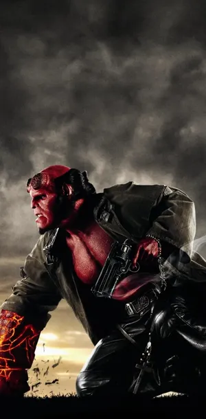 Hellboy Readyfor Action Wallpaper