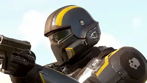 Helldivers2 Armored Soldier Portrait Wallpaper