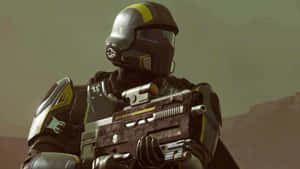 Helldivers2 Soldier Readyfor Combat Wallpaper