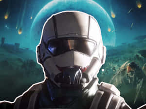 Helldivers2 Trooper Under Fire Wallpaper