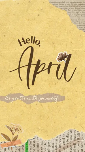 Hello_ April_ Greeting_ Card Wallpaper