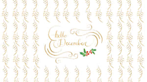 Hello December Greeting Background Wallpaper