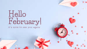 Hello February Desktop Background Wallpaper