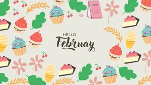 Hello February Desktop Background Wallpaper