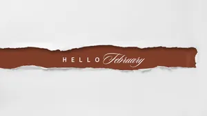 Hello February Greeting Wallpaper