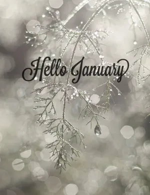 Hello January Bokeh Style Wallpaper
