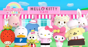 Hello Kitty And Friends Having A Joyful Gathering Wallpaper