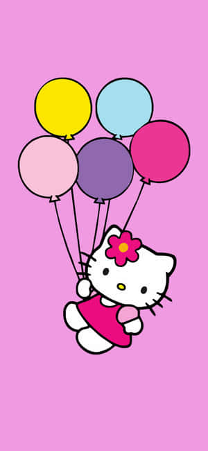 Hello Kitty Balloon Adventure Wallpaper