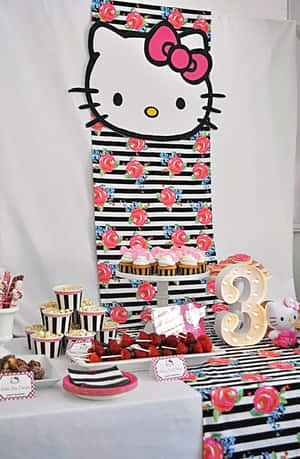 Hello Kitty Birthday Celebration Wallpaper