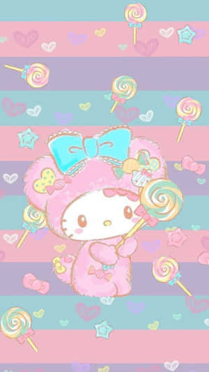 Hello Kitty Candy Wonderland Wallpaper