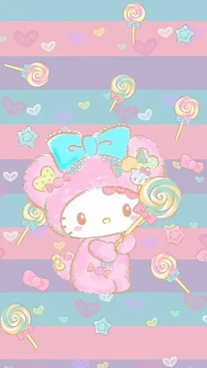 Hello Kitty Candy Wonderland Wallpaper
