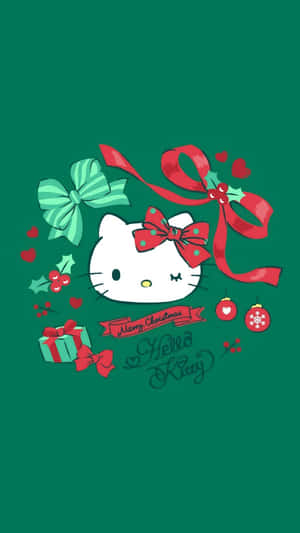 Hello Kitty Christmas Celebration Wallpaper