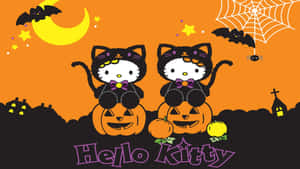 Hello Kitty Halloween Celebration Wallpaper