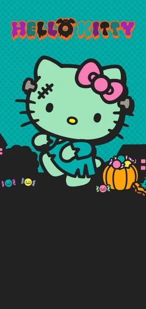Hello Kitty Halloween Theme Wallpaper