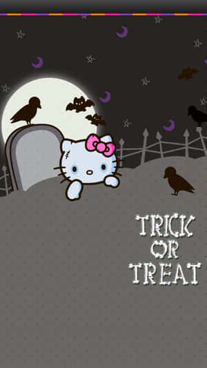 Hello Kitty Halloween Trickor Treat Wallpaper