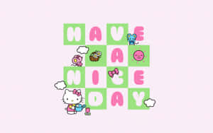 Hello Kitty Have A Nice Day Illustration Wallpaper