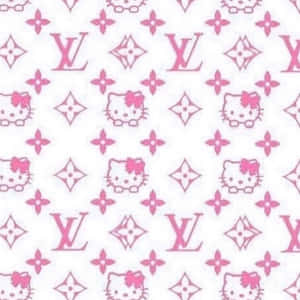 Hello Kitty_ Louis Vuitton_ Pattern Wallpaper