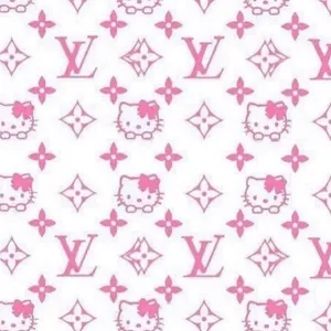 Hello Kitty_ Louis Vuitton_ Pattern Wallpaper