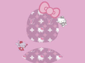 Hello Kitty Lv Sanrio Pfp Wallpaper